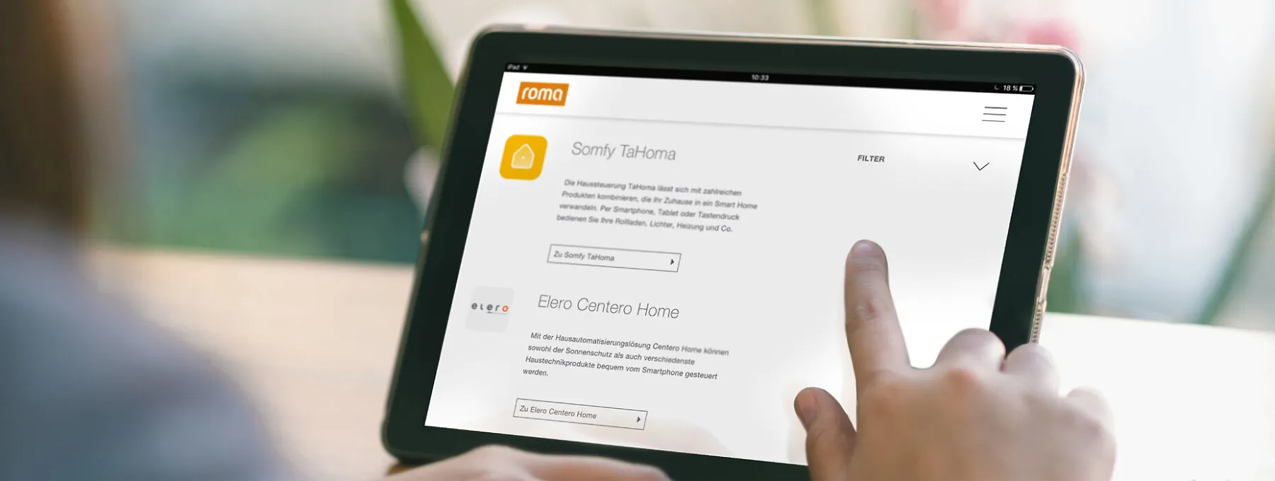 Illustratie iPad Display Smarthome Finder